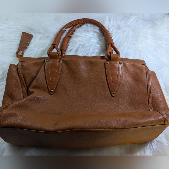 ❤️MCM shoulder Princess Lion Leather Cognac Hand bag Shoulder Purse C2806❤️ - Picture 10 of 11